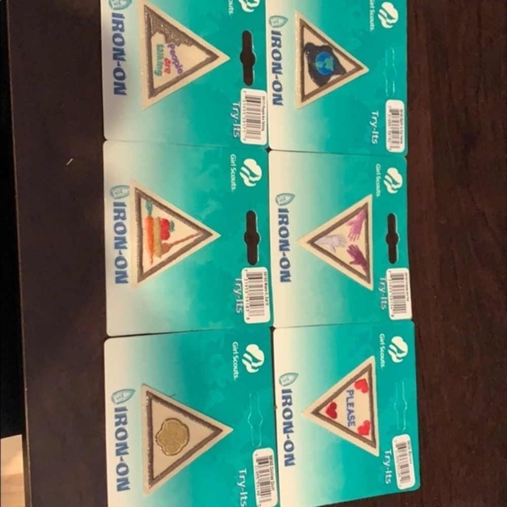 Girl Scouts iron on patches bundle of 6 pcs